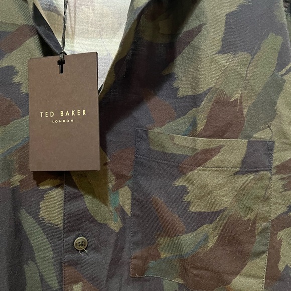 Ted Baker Camo Shirt - NWT - 3/S‎ - Picture 3 of 6
